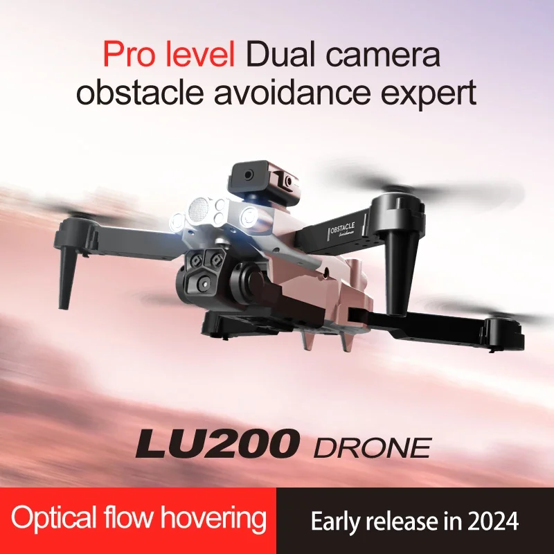 Drone Gimbal Mount - โดรน LU200 8K GPS กล้องสามตัว พร้อมระบบหลบหลีกสิ่งกีดขวางรอบทิศทาง,