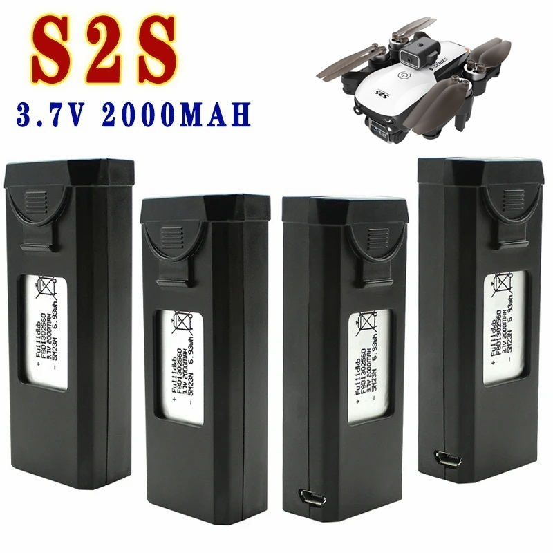 Eachine Drone E58 - แบตเตอรี่สำหรับโดรน S2S 3.7V 2000mAh แบตเตอรี่ Lipo