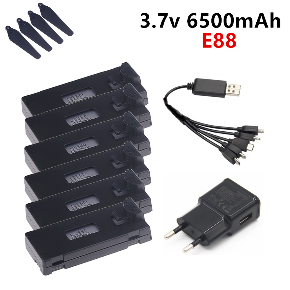 3.7V 6500mAh ลิโพแบตเตอรี่สำหร - Eachine Drone E58 บทวิจารณ์และราคา