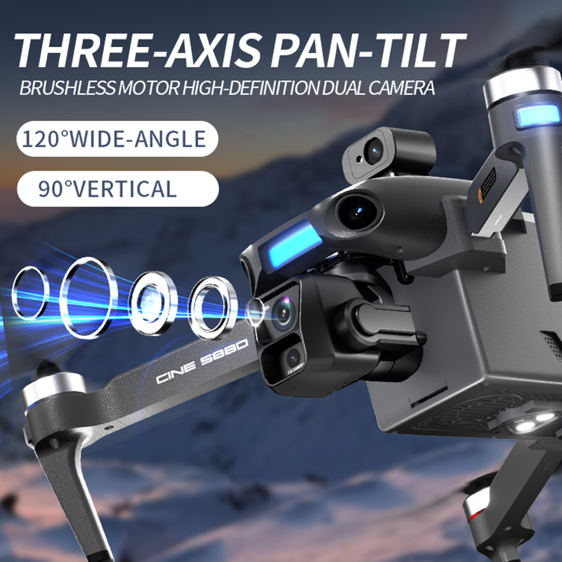 โดรนกล้องคู่ 8K รุ่นใหม่ ปี 20 - Drone Gimbal Brushless บทวิจารณ์และราคา
