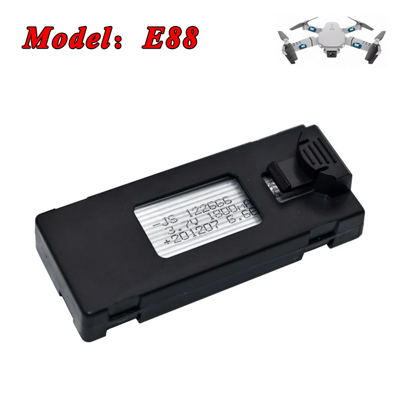 3.7V 1200mAh 1800mAh แบตเตอรี่ - Eachine Drone E58 บทวิจารณ์และราคา